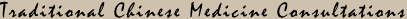 chinese medicine consultations